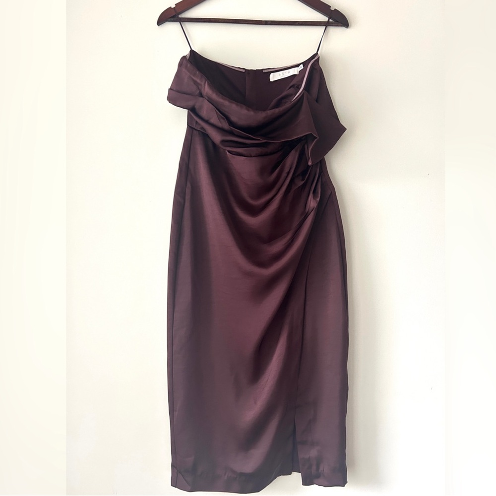 The ASTR the Label Gwyneria dress in colour Eggplant - Picture 2 of 7